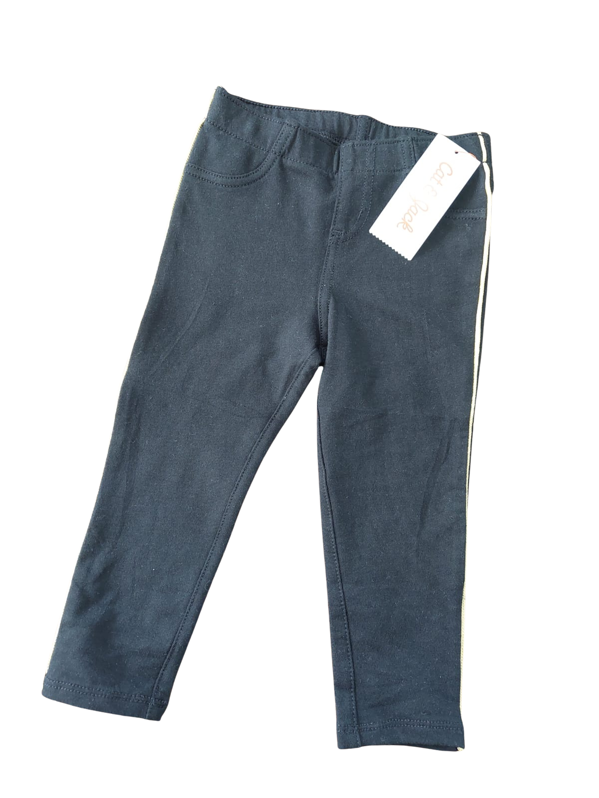 Legging Negro con Franja Lateral – Cat & Jack