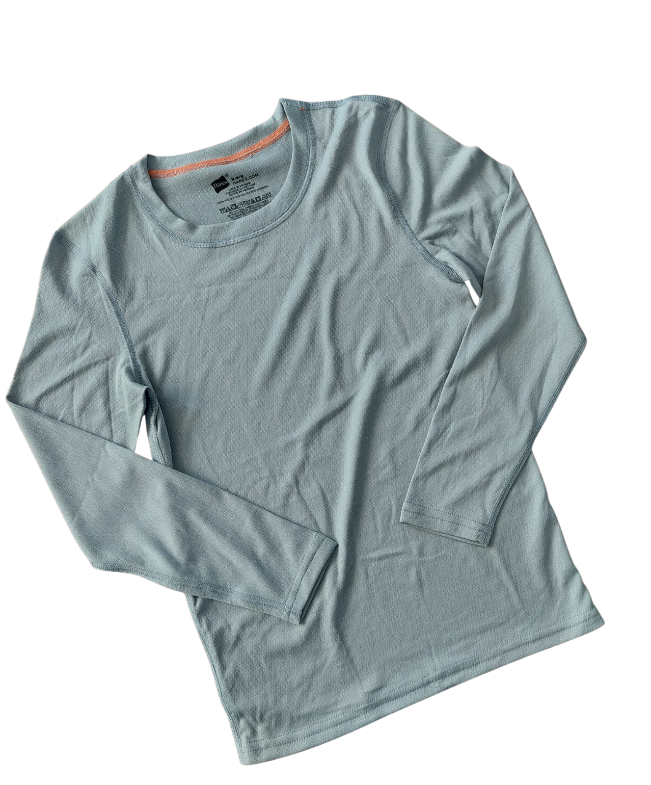 Hanes – Playera manga larga básica 6–7 años – Para niño (hombre).