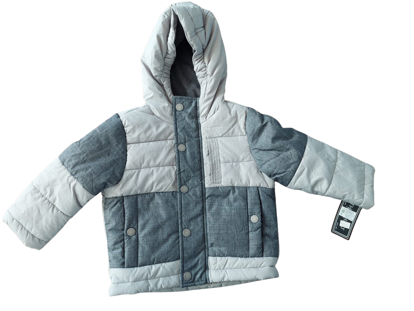 Chamarra Acolchada Bicolor con Capucha – Rothschild (12 meses)