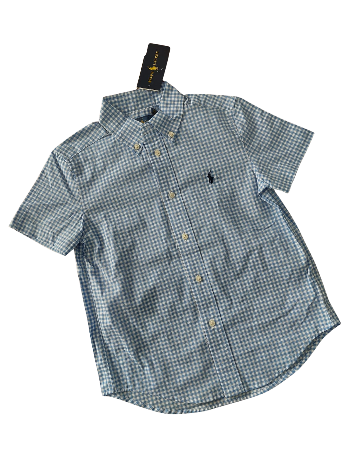 camisa vichy “mini polo” – Ralph Lauren (6 años)