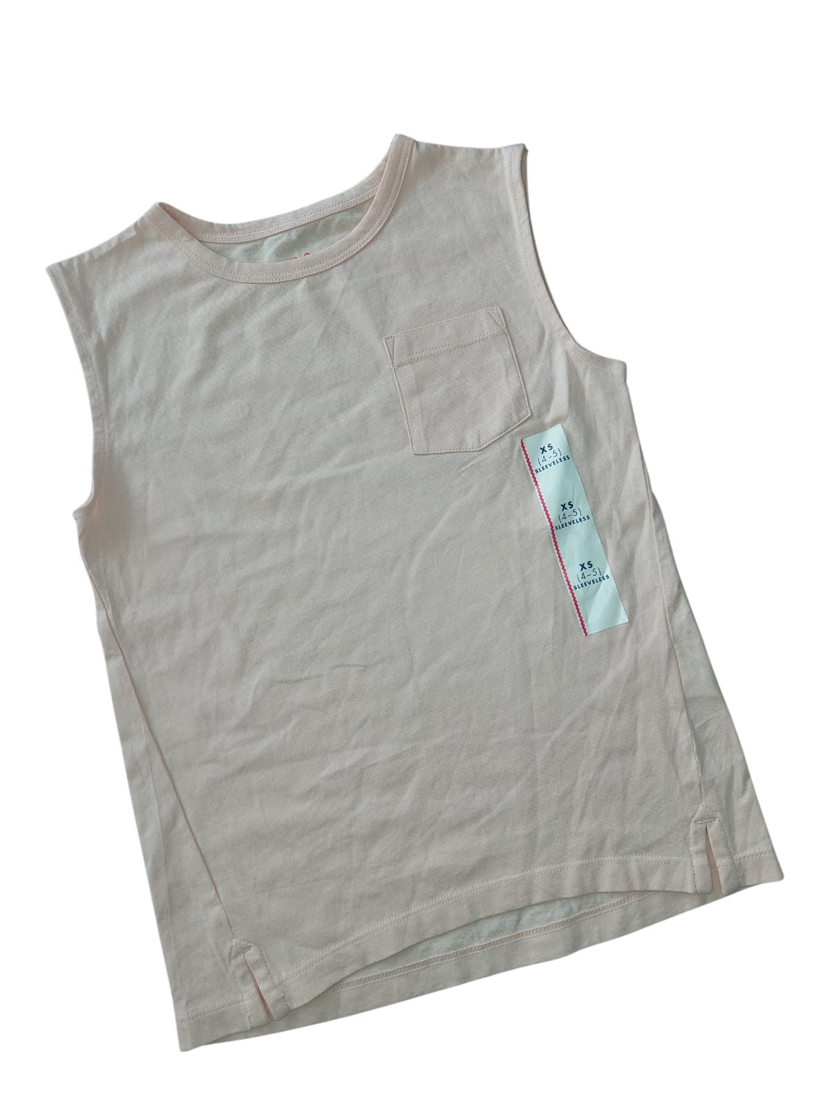 Playera Sin Mangas Rosa Pálido – Cat&Jack (Talla XS 4‑5 años)