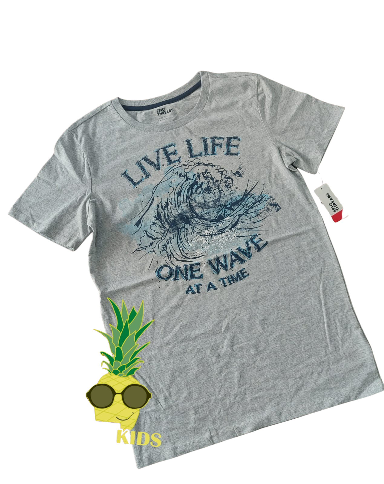 Epic Threads – Playera gráfica “One Wave” – NIÑO (hombre) Talla XL (16/18)