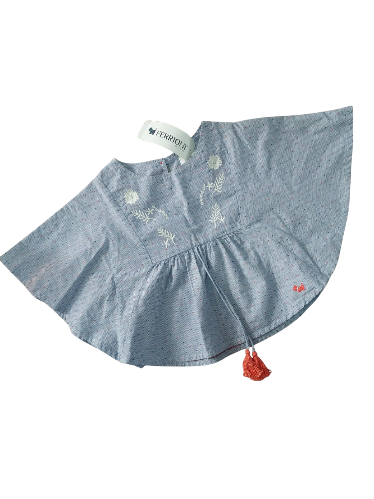 Blusita tipo poncho Ferrioni – NIÑA (mujer) Talla 12 meses