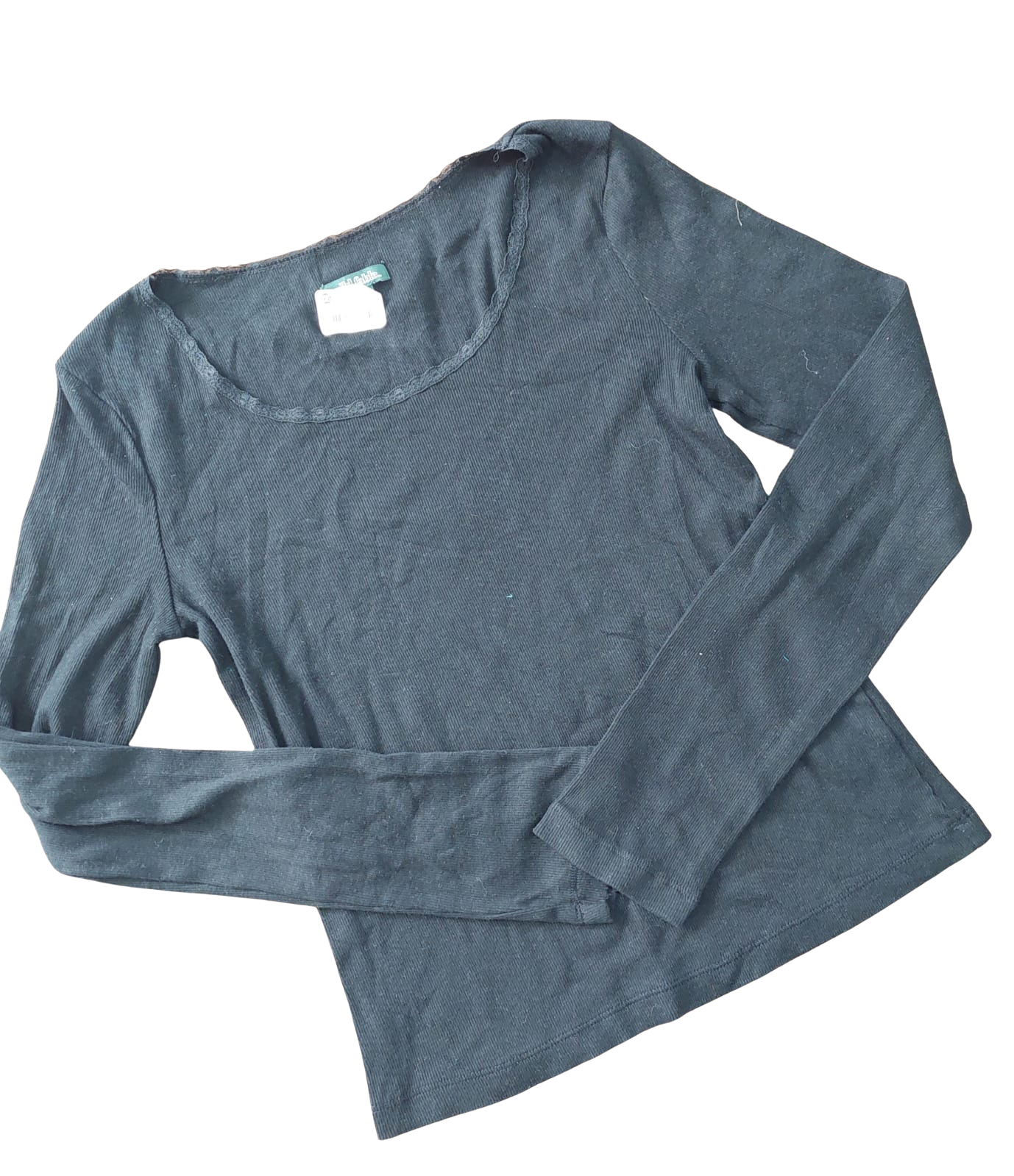 Blusa básica negra manga larga – Niña (mujer) 8–10 años