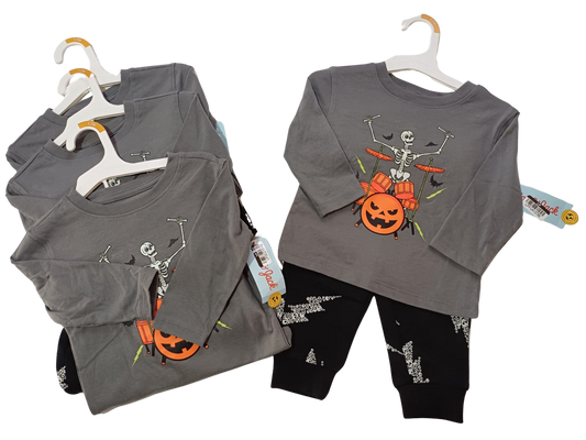 Conjunto Halloween “Baterista Calavera” Para hombre (niño).