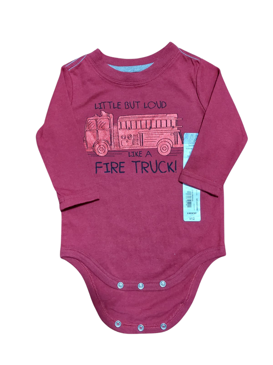 Body Manga Larga “Fire Truck” – Talla 6 meses