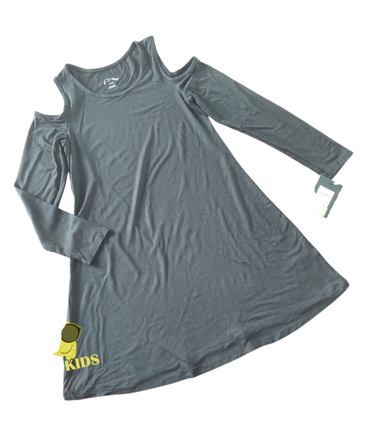 vestido negro “cold-shoulder” – art class (talla 7-8 años)