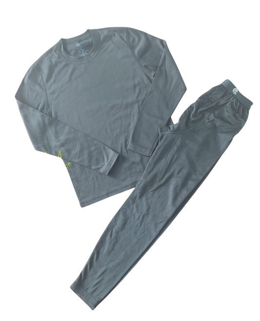 conjunto térmico primera capa gris – champion c9 (talla l · 8-10 años)