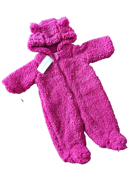 mono fleece “oso rosa” – first impressions (talla 0-3 meses)
