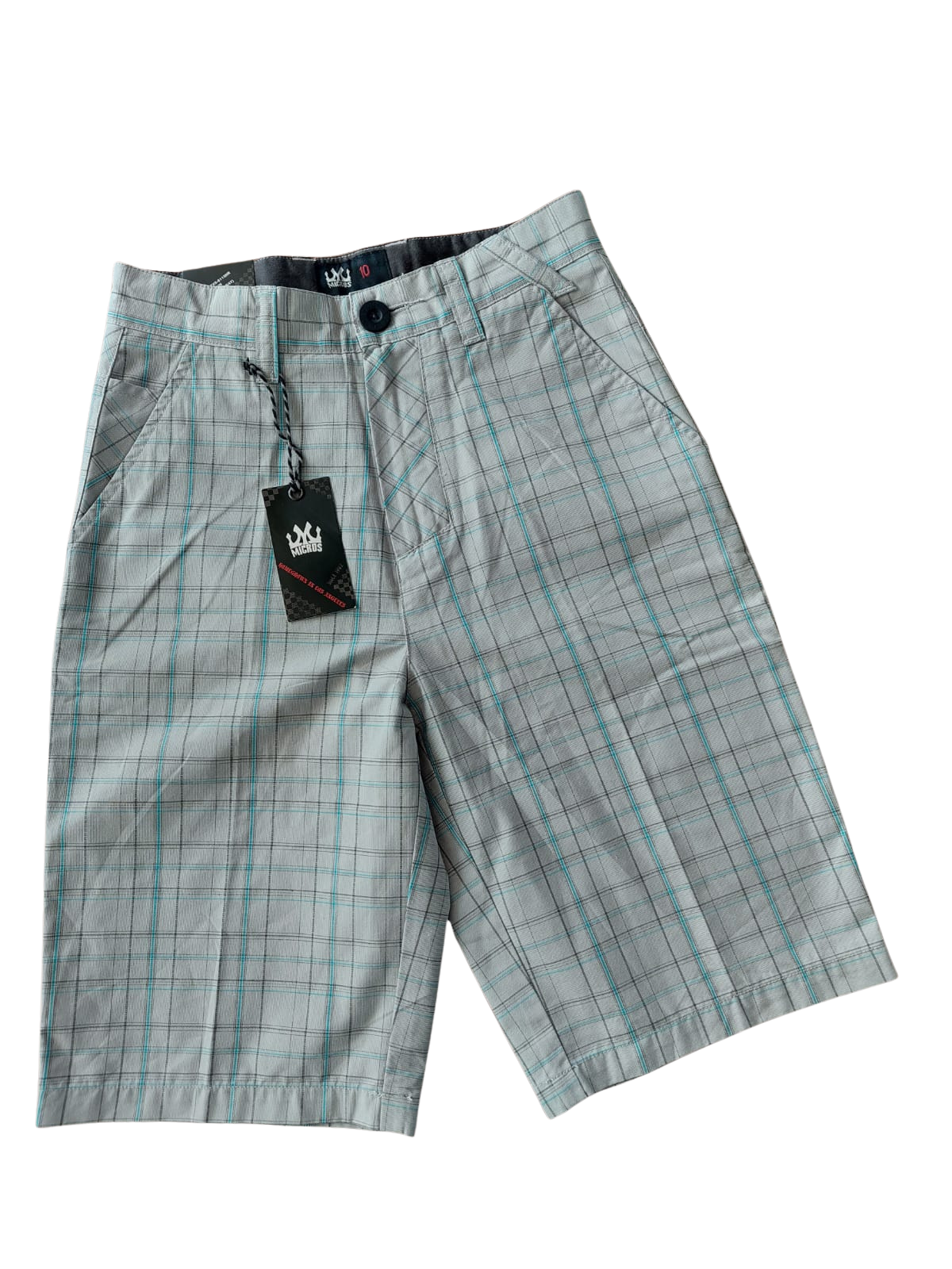 Bermuda a Cuadros Gris – Micros (10 años)
