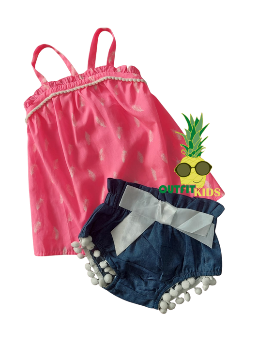 set “pom-pom summer” – Circo (12 meses)