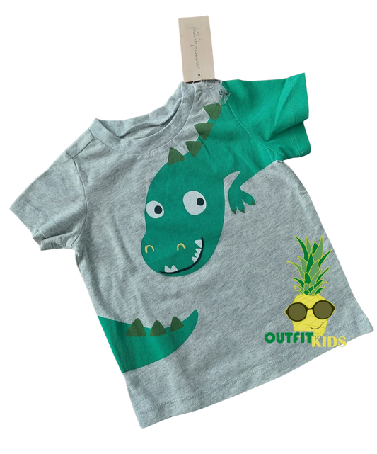 playera “dino travieso” – first impressions (12 meses) – NIÑO (hombre)