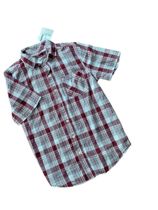 Camisa a Cuadros Manga Corta – Arizona (10‑12 años)