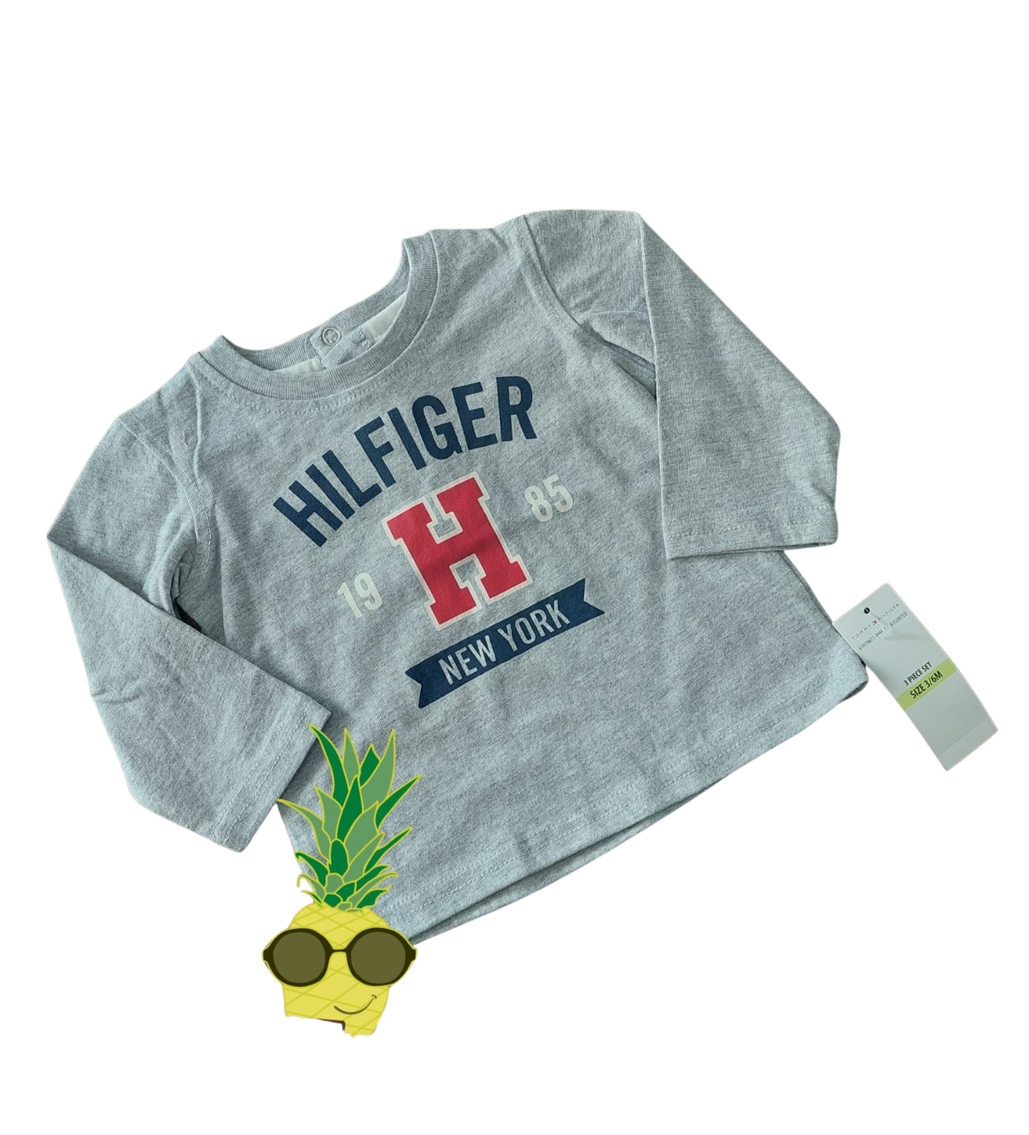 playera manga larga tommy hilfiger – 3-6 meses – NIÑO (hombre)
