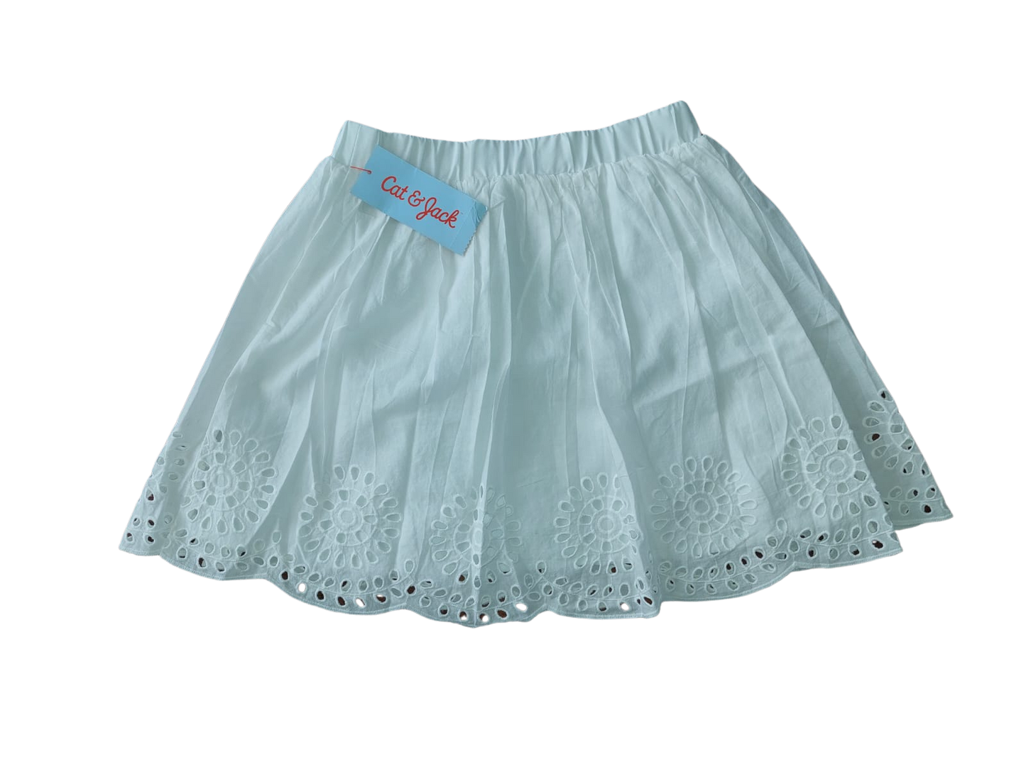 Falda Broderie Blanco Hielo – Cat &amp; Jack (Talla 6 años)