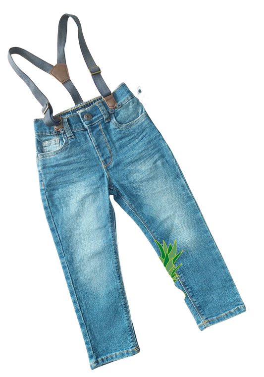 jeans con tirantes – 3 años – NIÑO